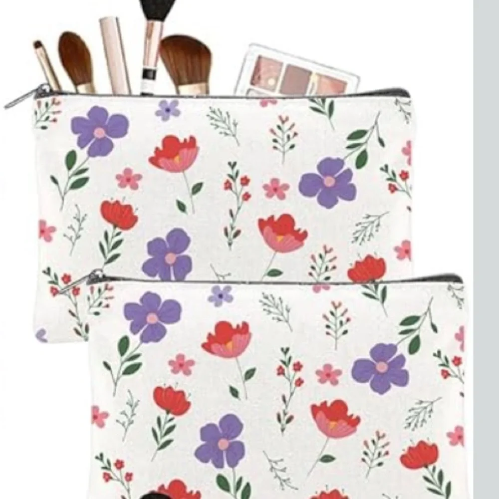 Floral Print Canvas Bag